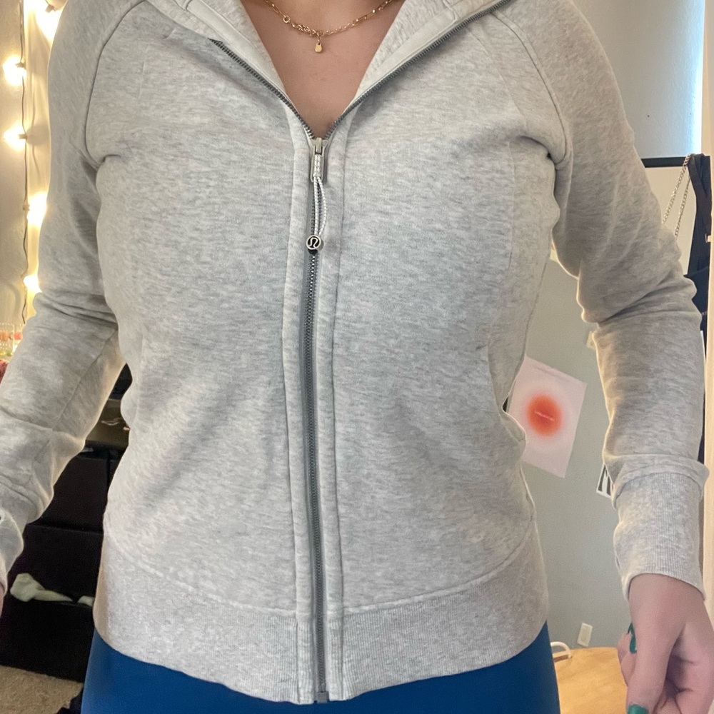 grey lululemon scuba full zip